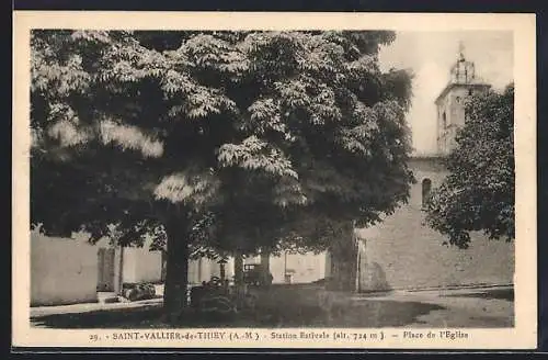 AK Saint-Vallier-de-Thiey, Station Estivale, Place de l`Église