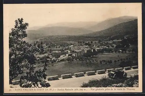 AK Saint-Vallier-de-Thiey, Vue générale prise de la route de Thorenc