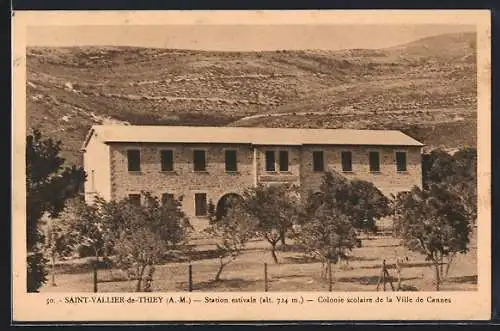 AK Saint-Vallier-de-Thiey, Station estivale et colonie scolaire de la Ville de Cannes