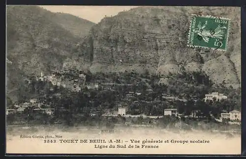 AK Touët de Beuil, Vue générale et Groupe scolaire, Ligne du Sud de la France