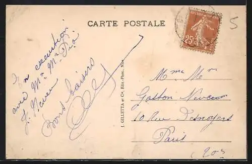 AK Touët-sur-Var, Vue générale du village perché sur la colline