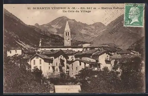 AK St Martin Vésubie, Un Coin du Village