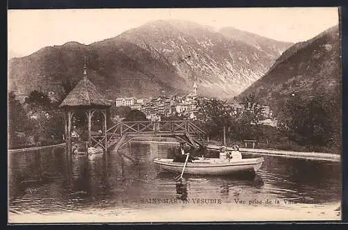 AK Saint-Martin-Vésubie, Vue prise de la Villa des Vésubies