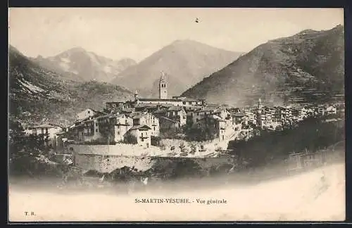 AK Saint-Martin-Vésubie, Vue générale