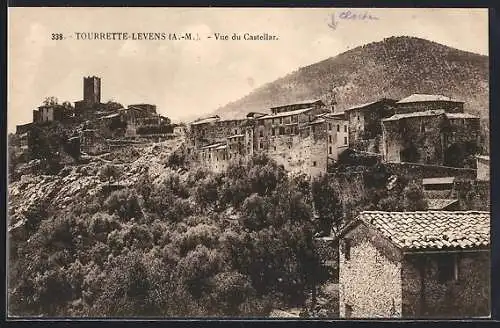 AK Tourrette-Levens, Vue du Castellar