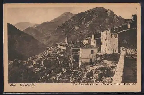 AK Sainte-Agnès, Vue Générale