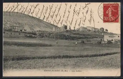 AK Saint-Auban, Les Luttes et paysage rural