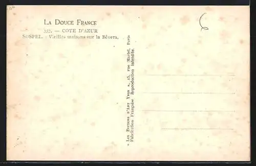 AK Sospel, Vieilles maisons sur la Bévéra