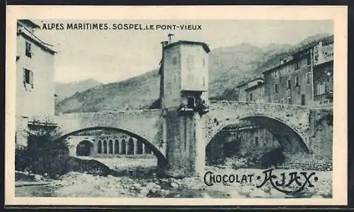 AK Sospel, Le Pont-Vieux