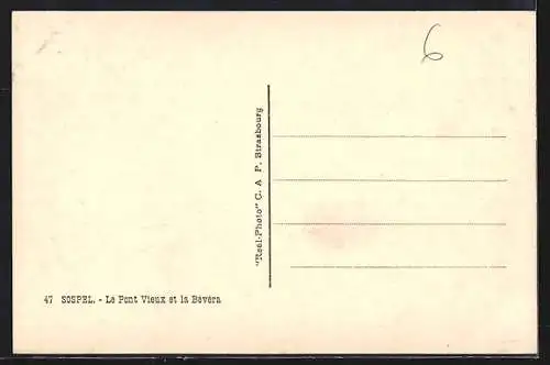 AK Sospel, Le Pont Vieux et la Bévéra