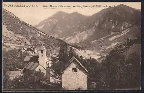 AK Saint-Martin-d`Entraunes, Vue générale