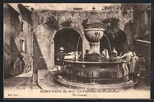AK Saint-Paul, La Fontaine Monumentale