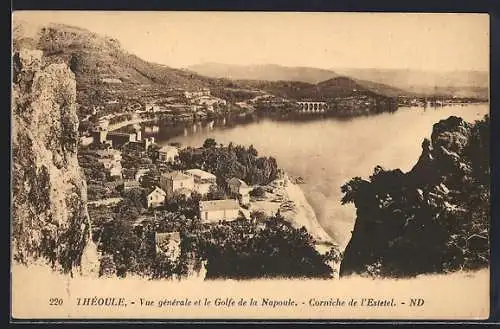 AK Théoule, Vue générale et le Golfe de la Napoule, Corniche de l`Estérel