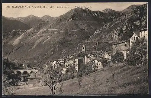 AK Saint-Martin-Vésubie, Vue générale