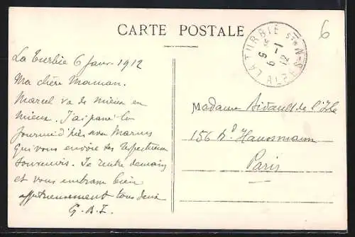 AK La Turbie, Vue générale