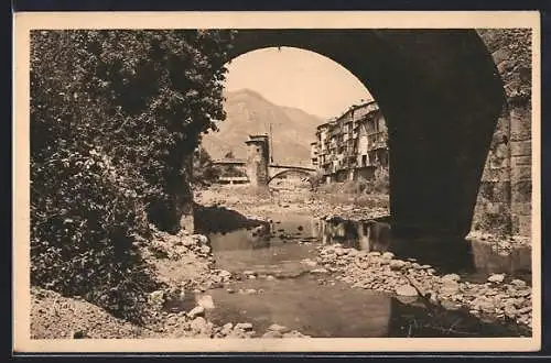 AK Sospel, Vieilles Maisons au bord de la Bévéra