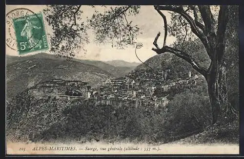 AK Saorge, vue générale (altitude : 557 m)