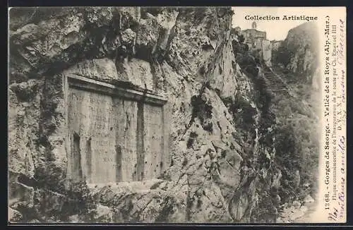 AK Saorge, Gorges de Saorge et village pittoresque dans les Alpes-Maritimes