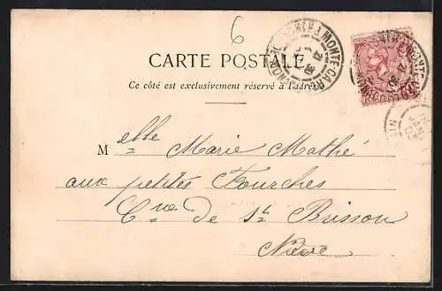 AK Roquebrune, Vue générale du village sur la colline