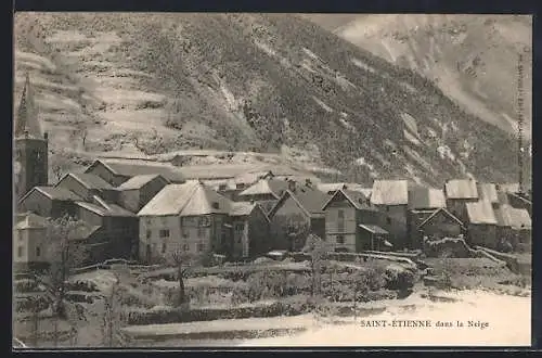 AK Saint-Étienne, dans la neige
