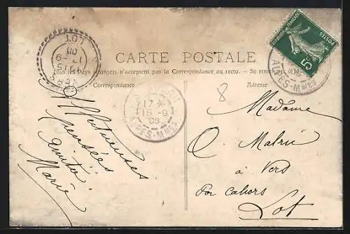 AK Saint-Aubin, L`Église et le Château