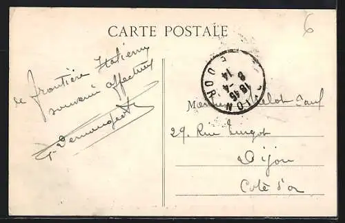 AK Saint-Sauveur, Vallée de la Tinée avec vue sur le village et les montagnes environnantes