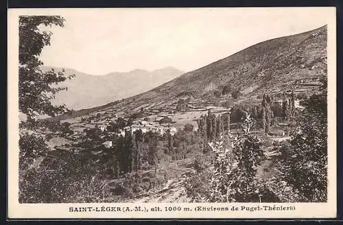 AK Saint-Léger, Vue du village à 1000 m d`altitude