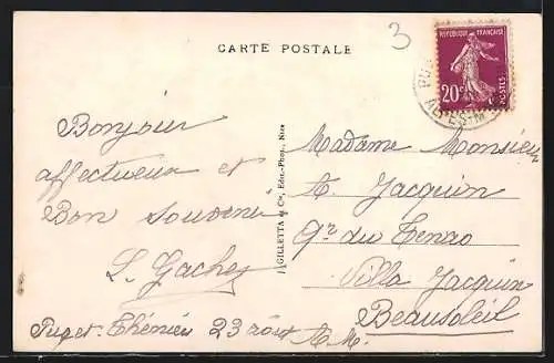 AK Saint-Léger, Vue du village à 1000 m d`altitude