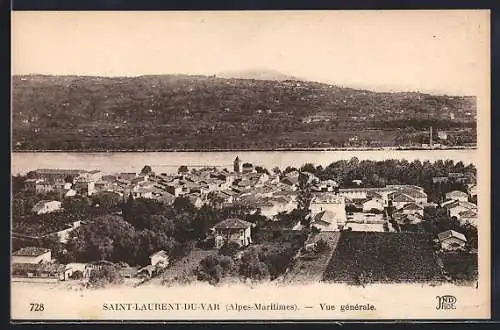 AK Saint-Laurent-du-Var, Vue générale des Alpes-Maritimes