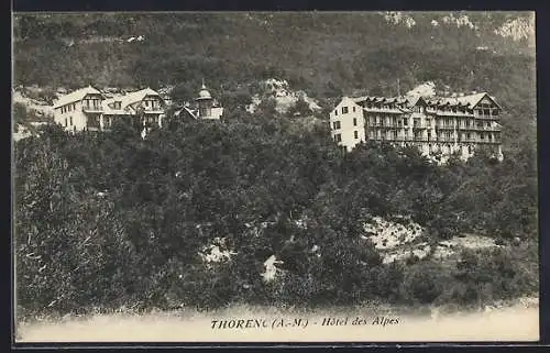 AK Thorenc, Hôtel des Alpes dans la forêt montagneuse