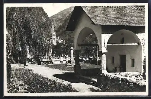 AK Saint-Étienne-de-Tinée, Vue prise de la Chapelle St Roch
