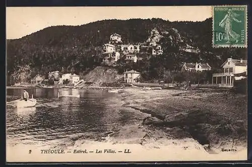 AK Théoule, Estérel, Les Villas et vue côtière
