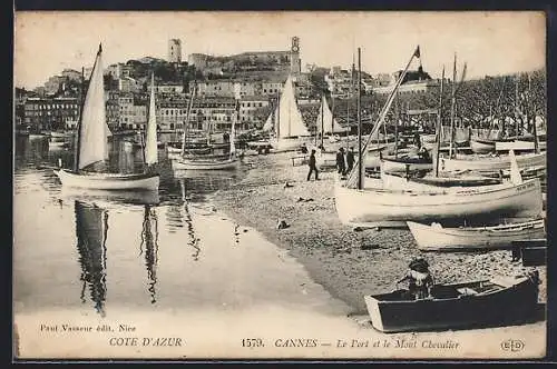 AK Cannes, Le Port et le Mont Chevalier