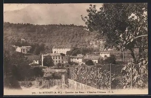 AK Le Rouret, Quartier des Roux, L`Ancien Château