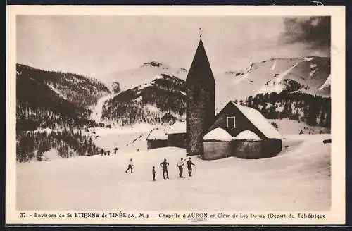 AK Auron, Chapelle et Cime de Las Donnas en hiver (Départ du Téléférique)