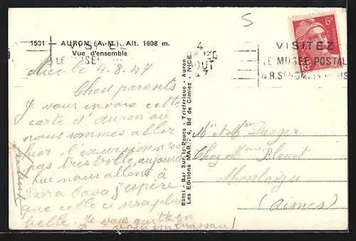 AK Aurons, Vue d`ensemble des montagnes et paysages alpins