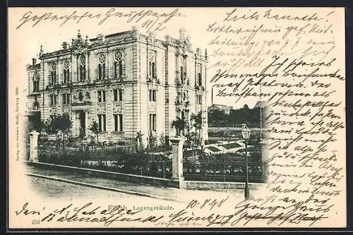AK Fürth, Blick auf das Gebäude der Freimaurerloge