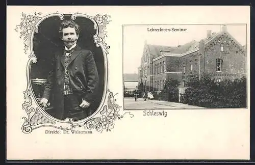 AK Schleswig, Lehrerinnen-Seminar mit Direktor Dr. Walsemann