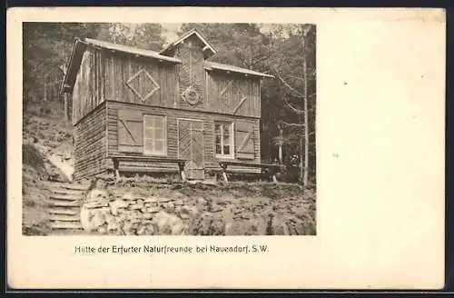 AK Nauendorf / Thür., Hütte der Erfurter Naturfreunde