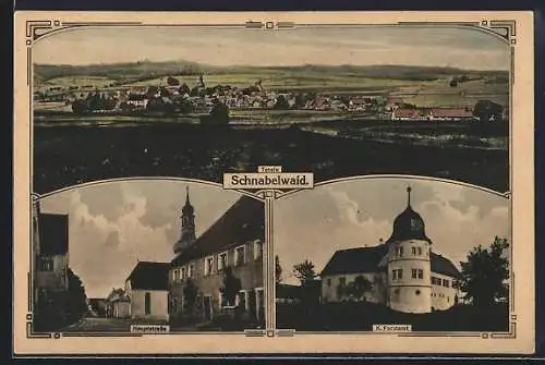 AK Schnabelwaid, Haupstrasse und K. Forstamt