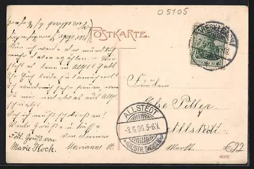 AK Vieselbach, Kriegerdenkmal, Kaiserl. Post