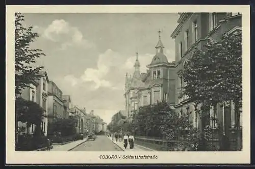 AK Coburg, Partie in der Seifartshofstrasse