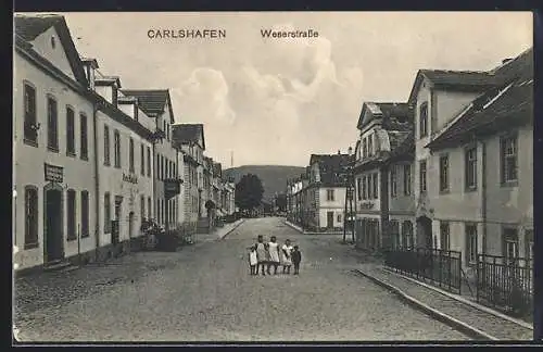 AK Carlshafen, Gasthaus in der Weserstrasse