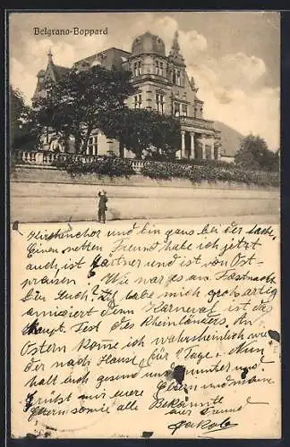 AK Boppard, Villa Belgrano, Untere Fraubachstrasse 2