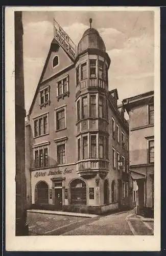 AK Boppard a. Rh., Hotel Deutsches Haus, Bes. Peter Lorenz, Oberstrasse 28