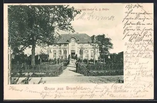 AK Hamburg-Bramfeld, Restaurant Seehof, Inh. C. F. Bessler