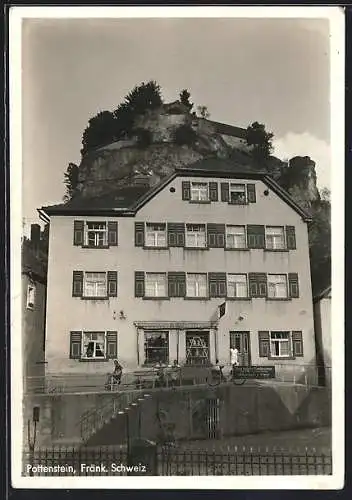 AK Pottenstein /Fränk. Schweiz, Hotel-Pension Adam Frosch