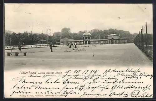 AK Hamburg-Uhlenhorst, Lawn Tennis Platz