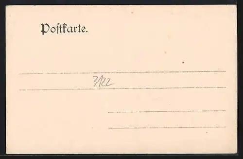 AK Rodach, Gasthof Schwan, Garten, Gruppenbild Jäger mit Pferdewagen