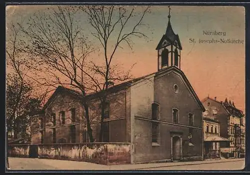 AK Nürnberg, Blick auf die St. Josephs-Notkirche